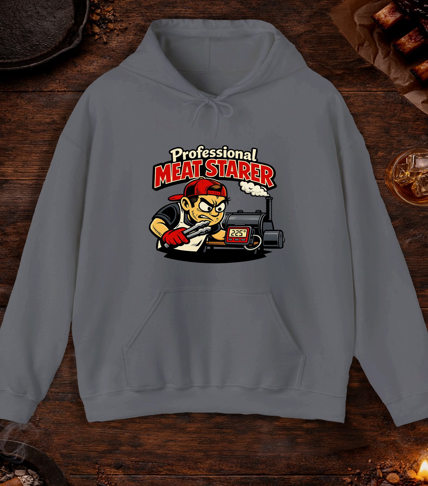 Professional Meat Starer Hoodie - Charcoal