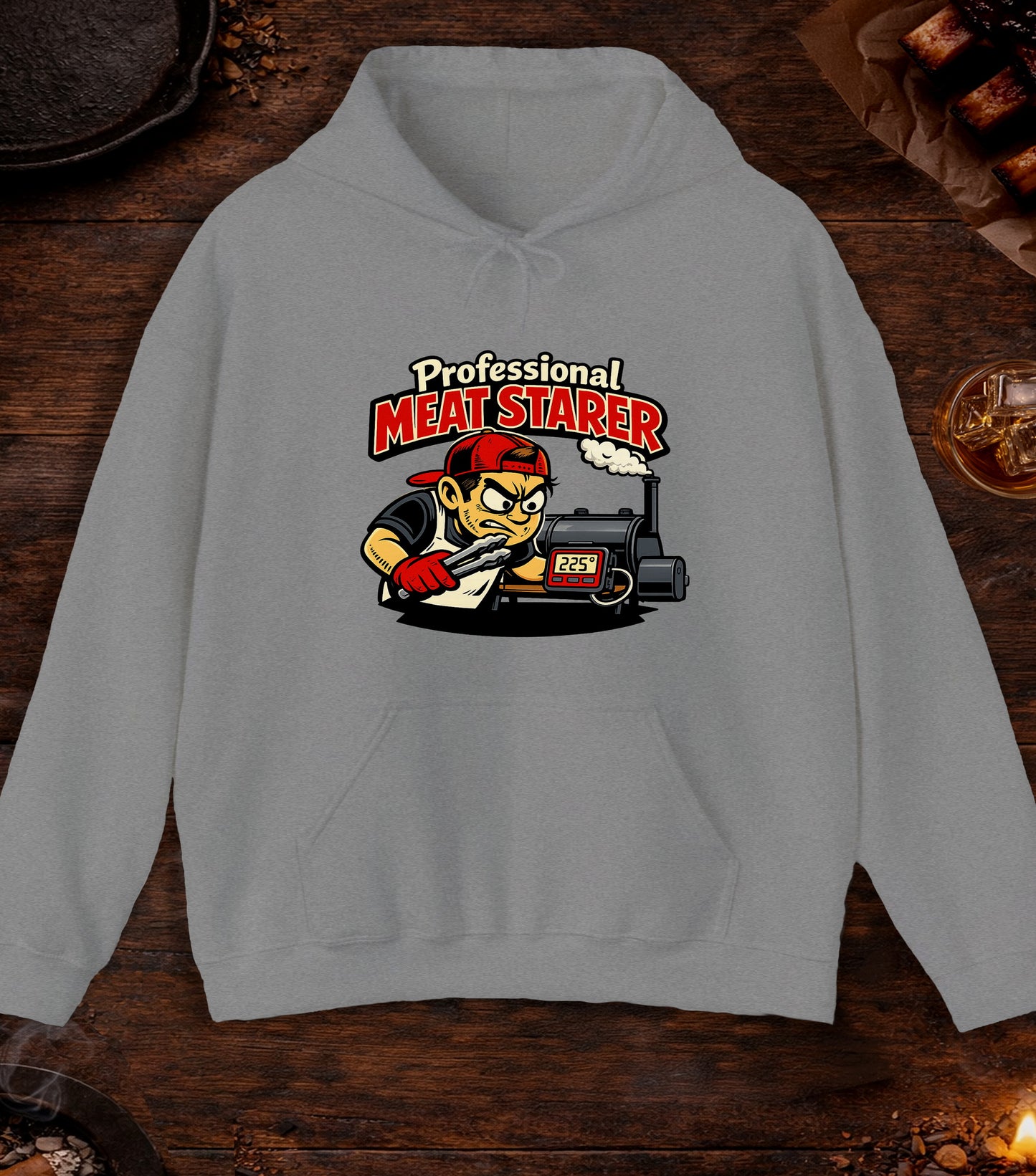 Professional Meat Starer Hoodie - Sport Grey