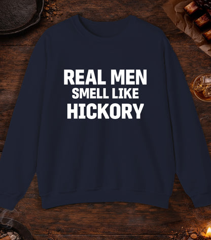 Real Men Smell Like Hickory Crewneck - Navy