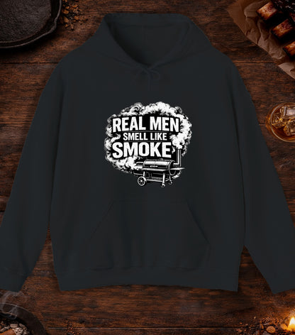 Real Men Smell Like Smoke Hoodie - Black