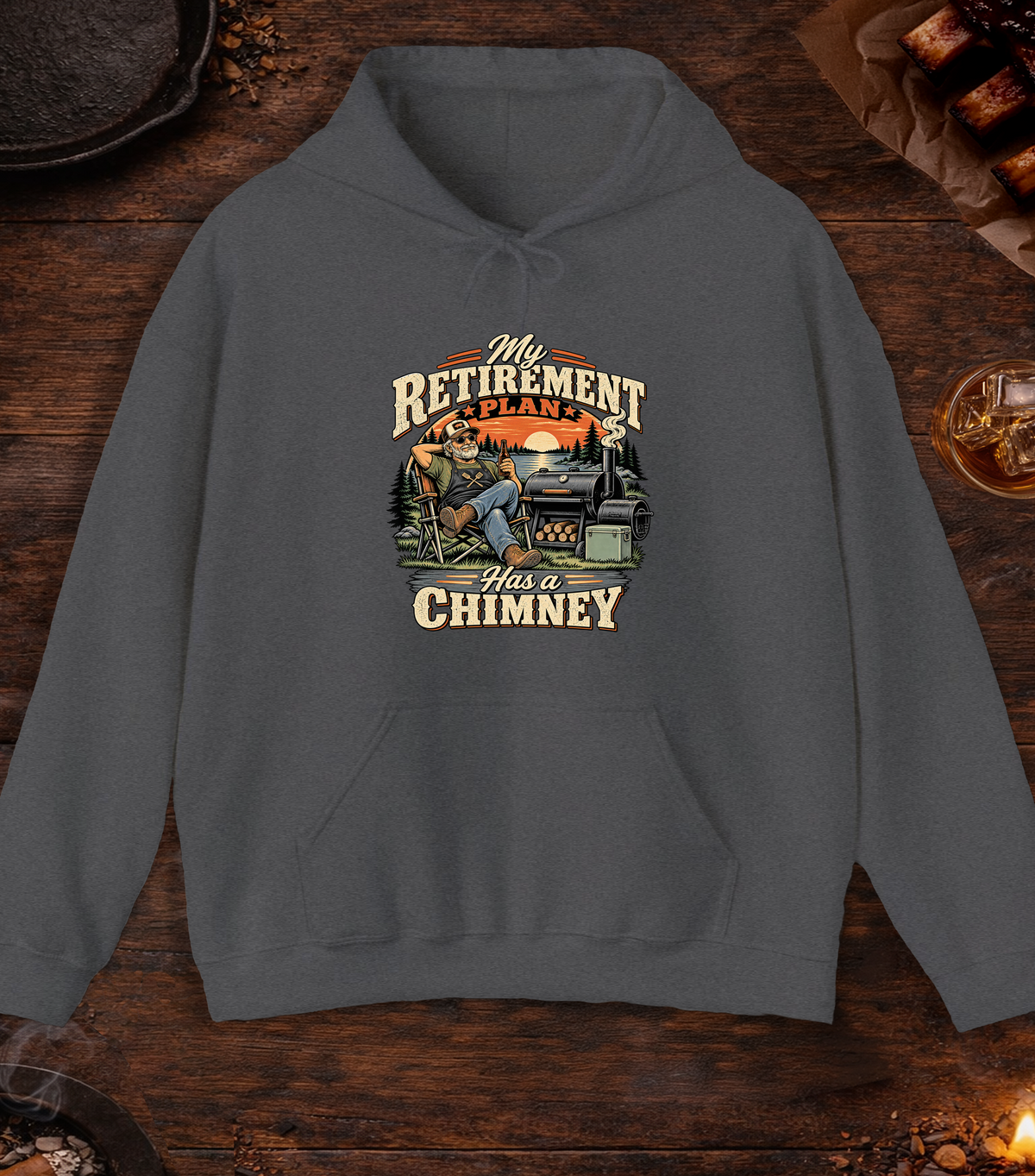 Retirement Plan Chimney - Dark Heather
