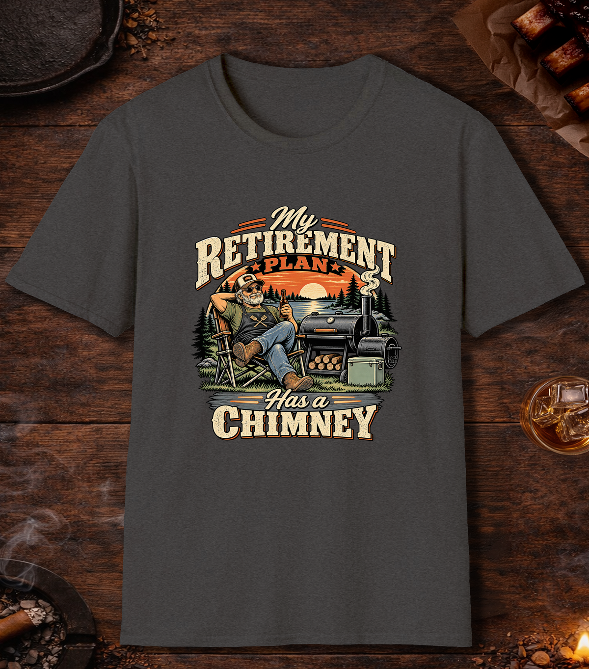 Retirement Plan Chimney - Dark Heather