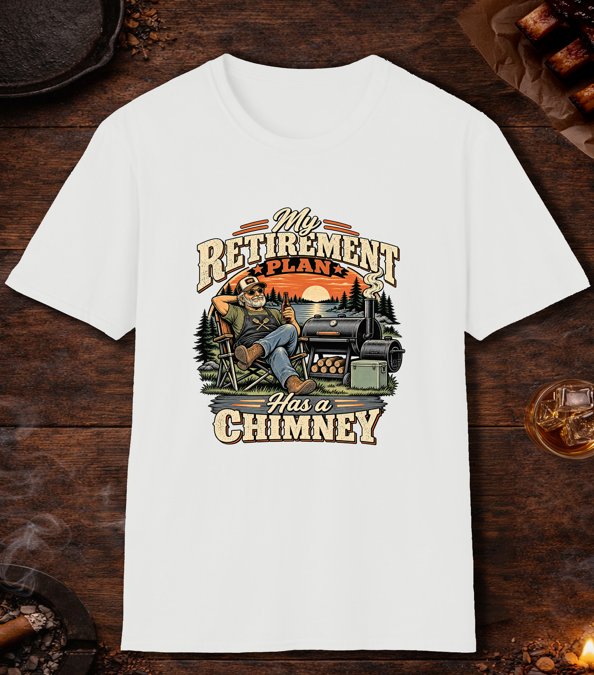 Retirement Plan Chimney - White
