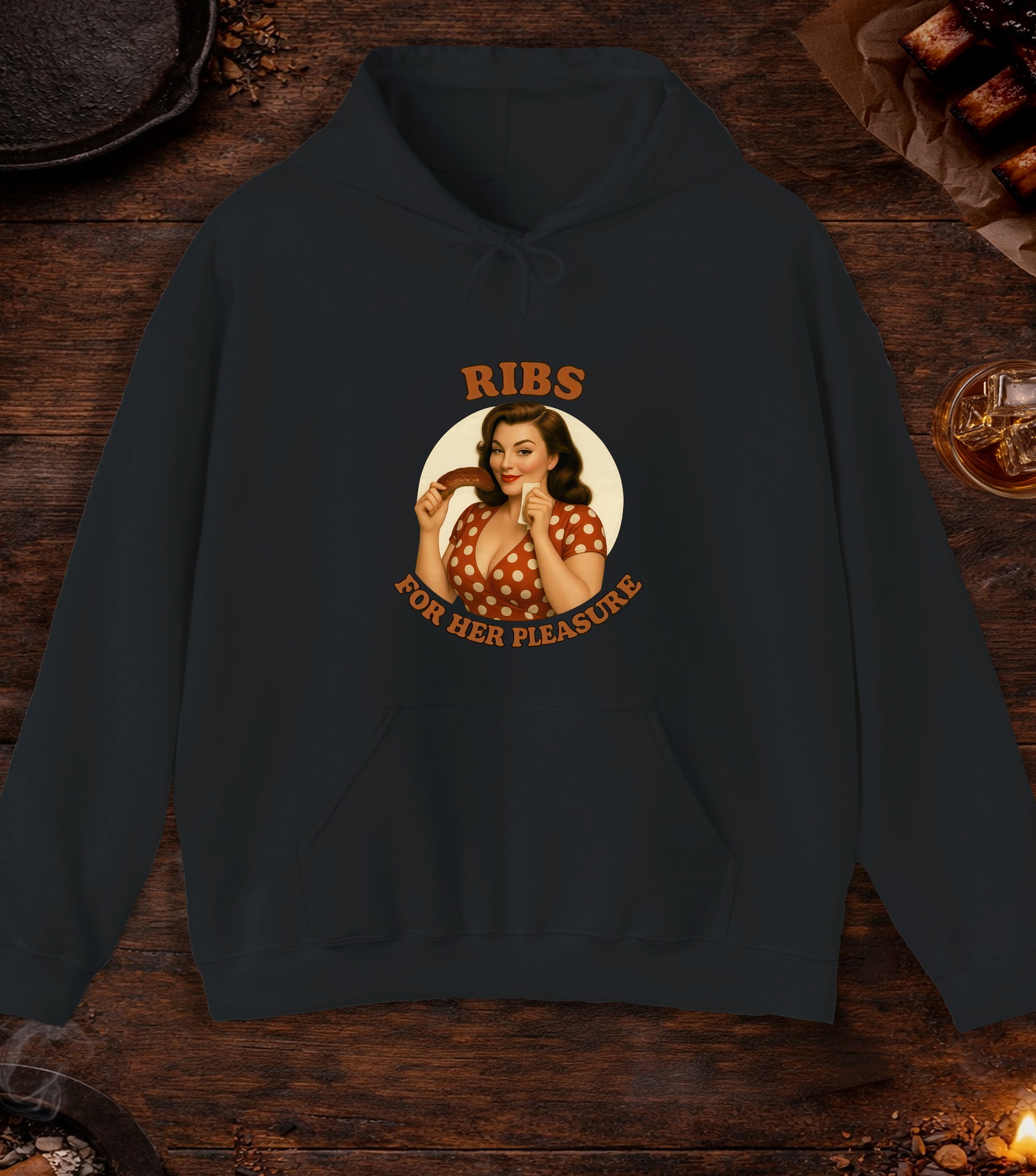 Ribs For Her Pleasure Hoodie - Black