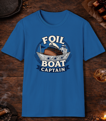Foil Boat Captain T-Shirt - Royal