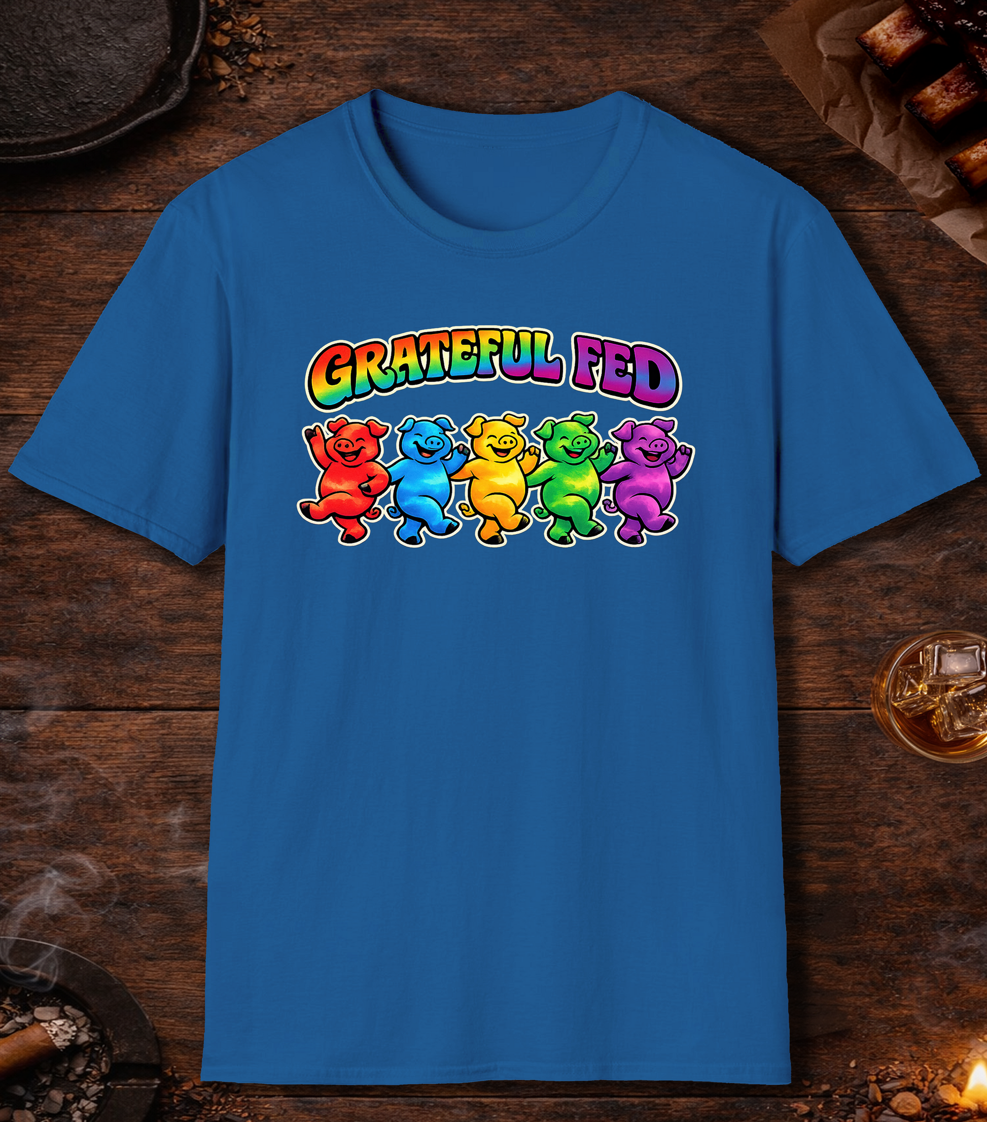 Grateful Fed Parody T-Shirt - Royal