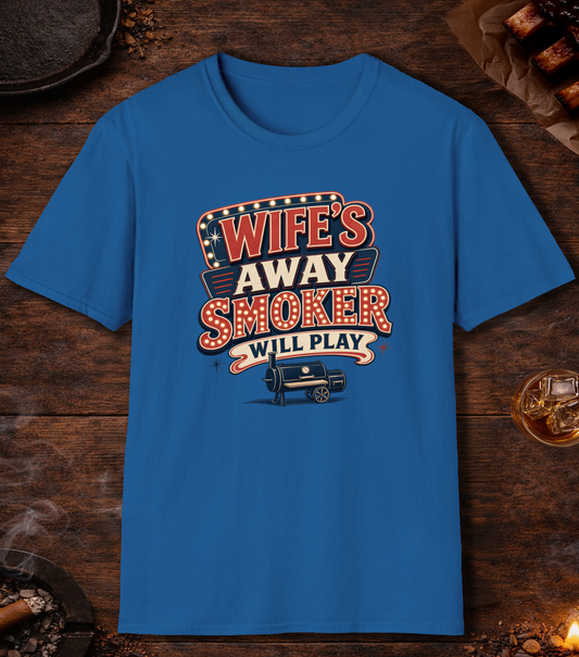 Wife's Away T-Shirt - Royal