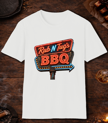 Rub N Tugs BBQ T-Shirt - White