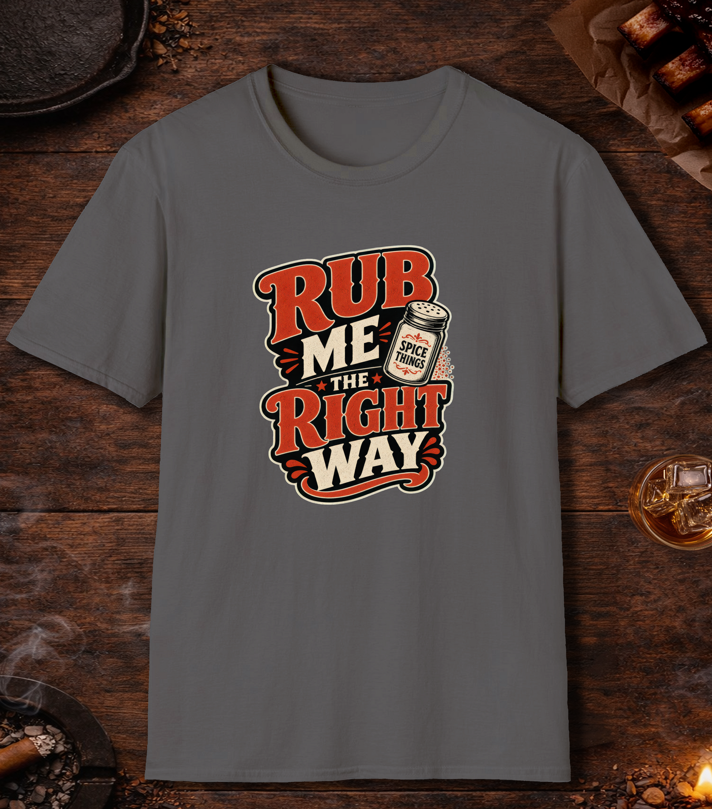 Rub Right T-Shirt - Charcoal
