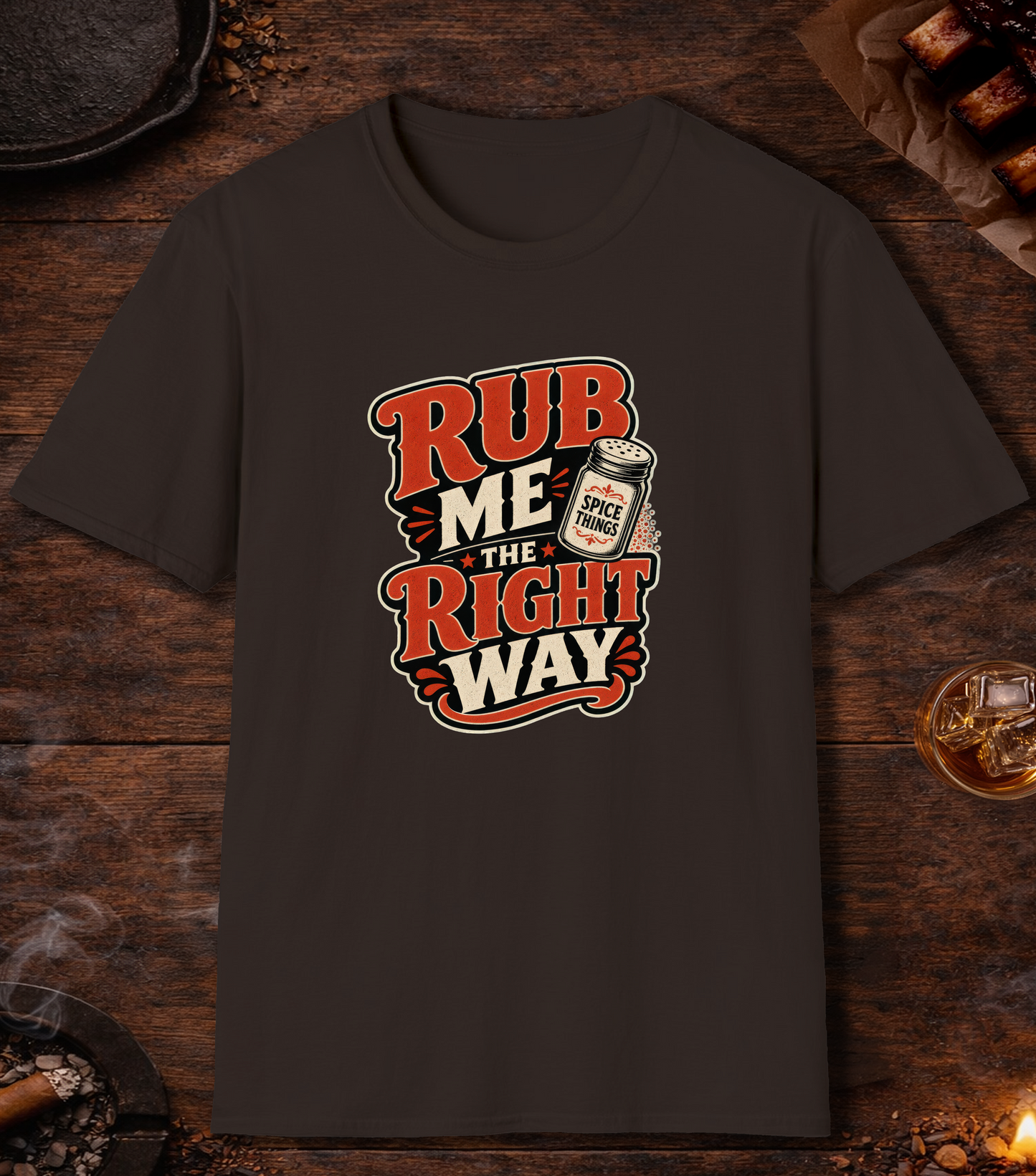 Rub Right T-Shirt - Dark Chocolate