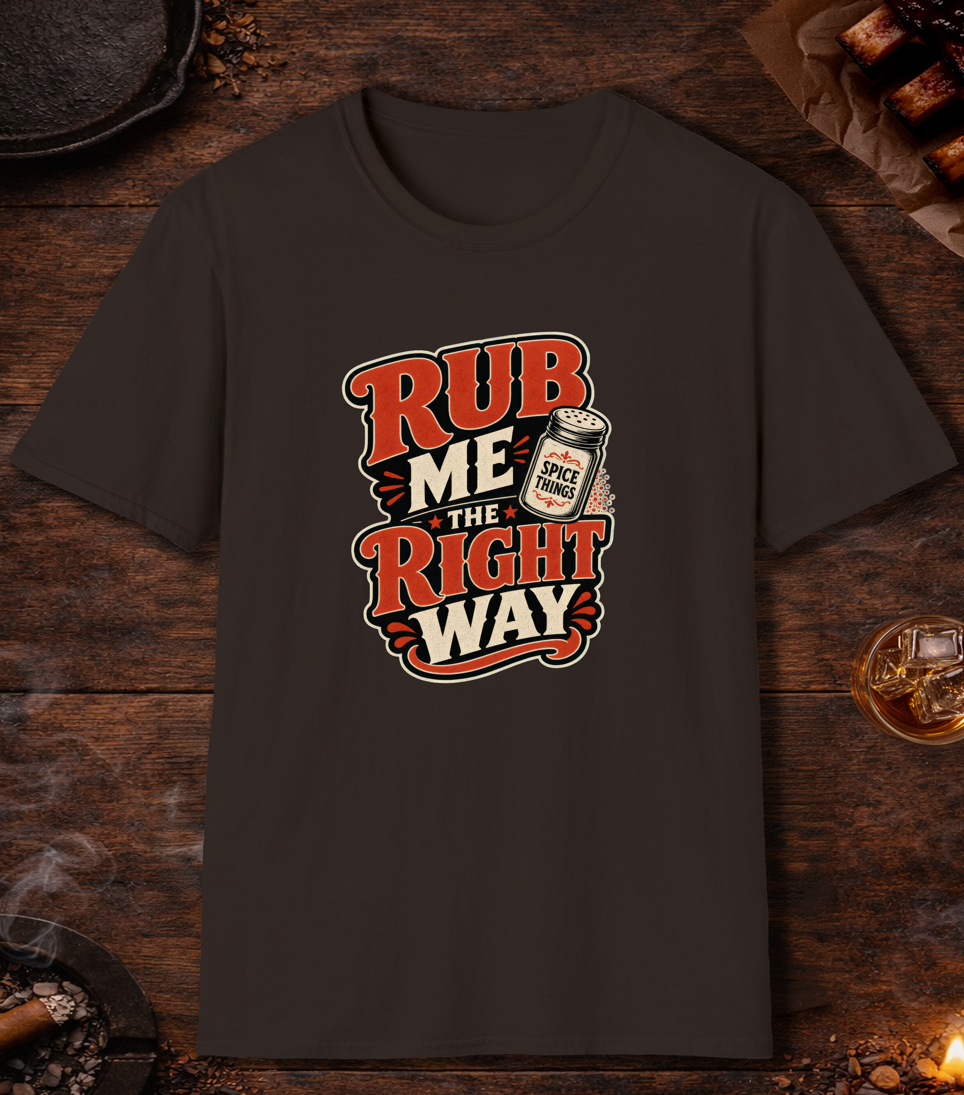 Rub Right T-Shirt - Dark Chocolate