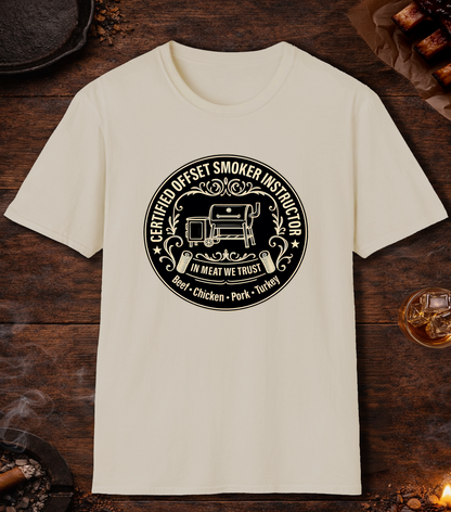Certified Offset Smoker Instructor T-Shirt - Sand