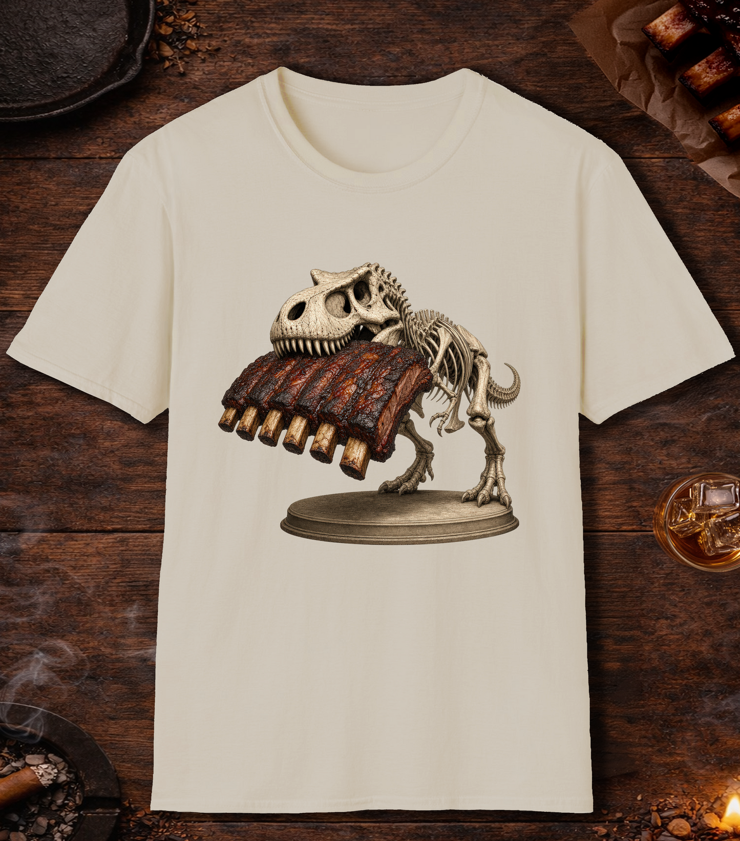 Dino Ribs T-Shirt - Sand
