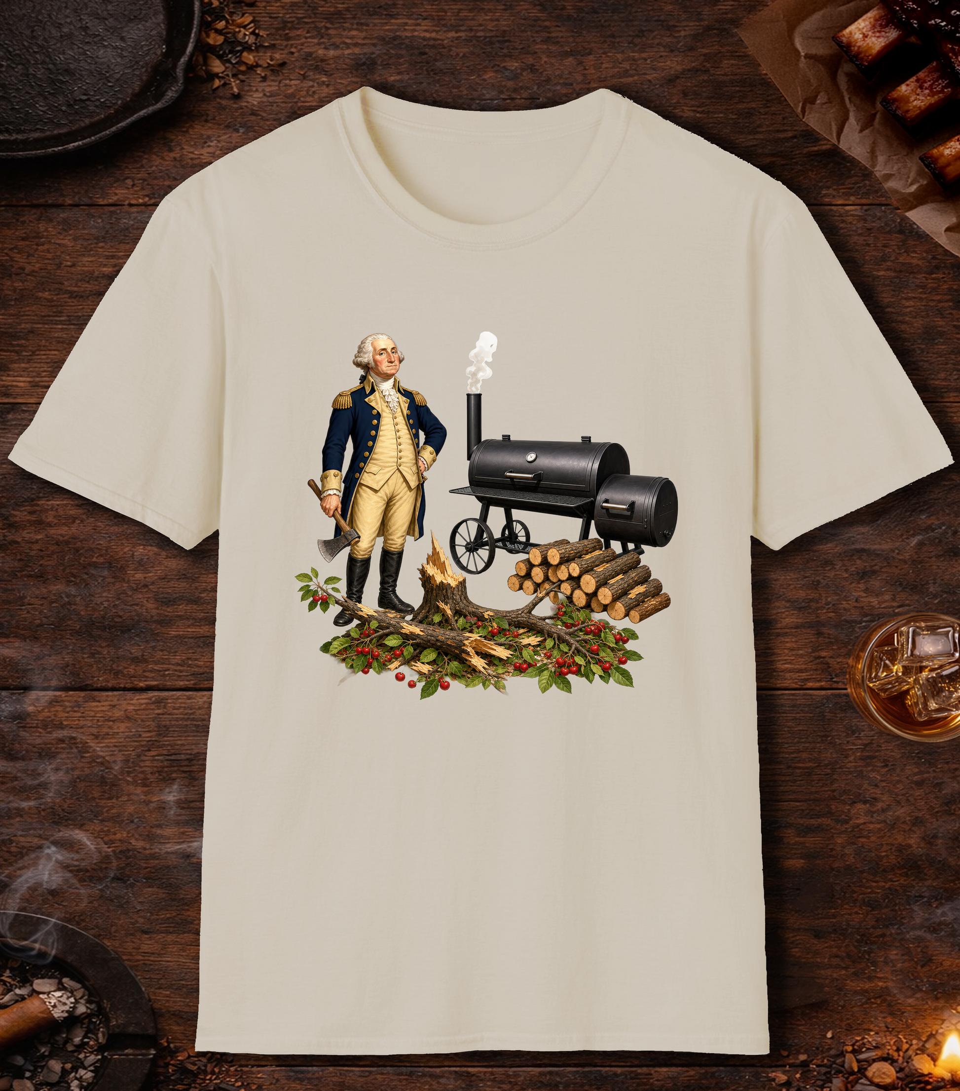 Washington Cherry Wood T-Shirt - Sand