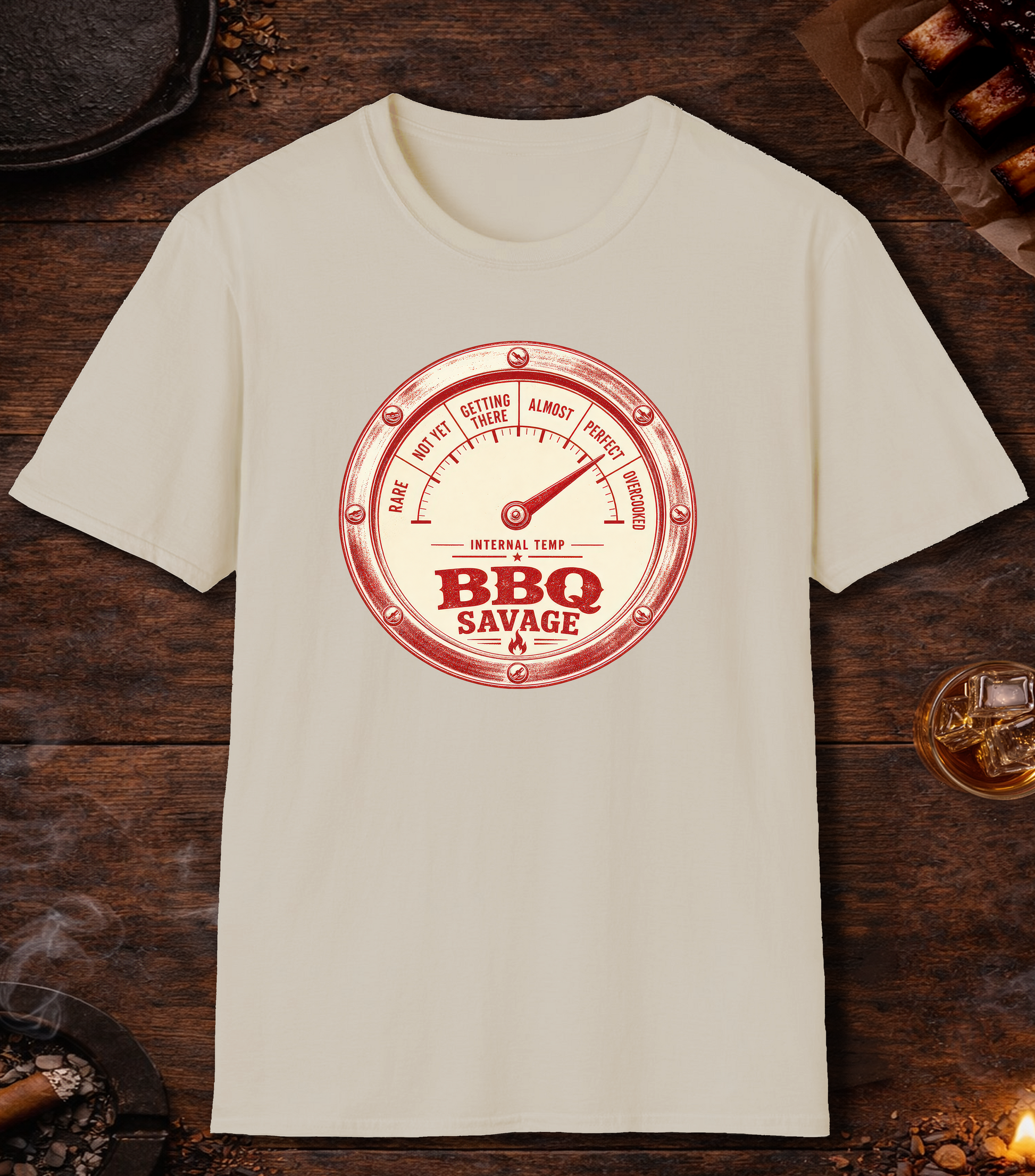 Temp Guage T-Shirt - Sand