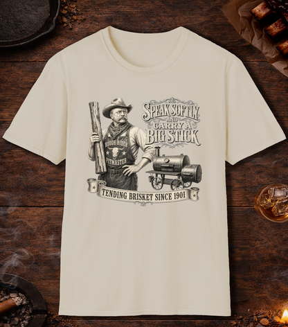 Teddy Roosevelt Pitmaster T-Shirt - Sand