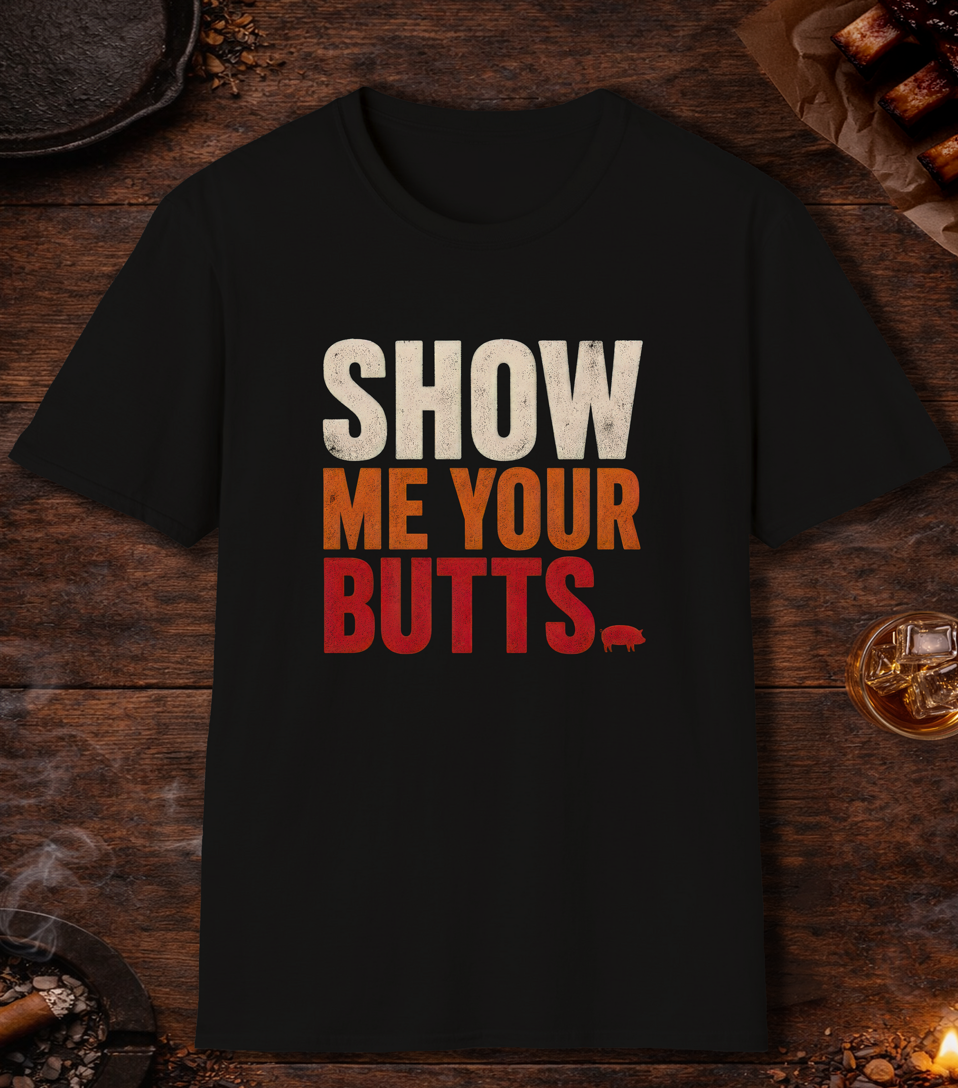 Show Your Butts T-Shirt - Black