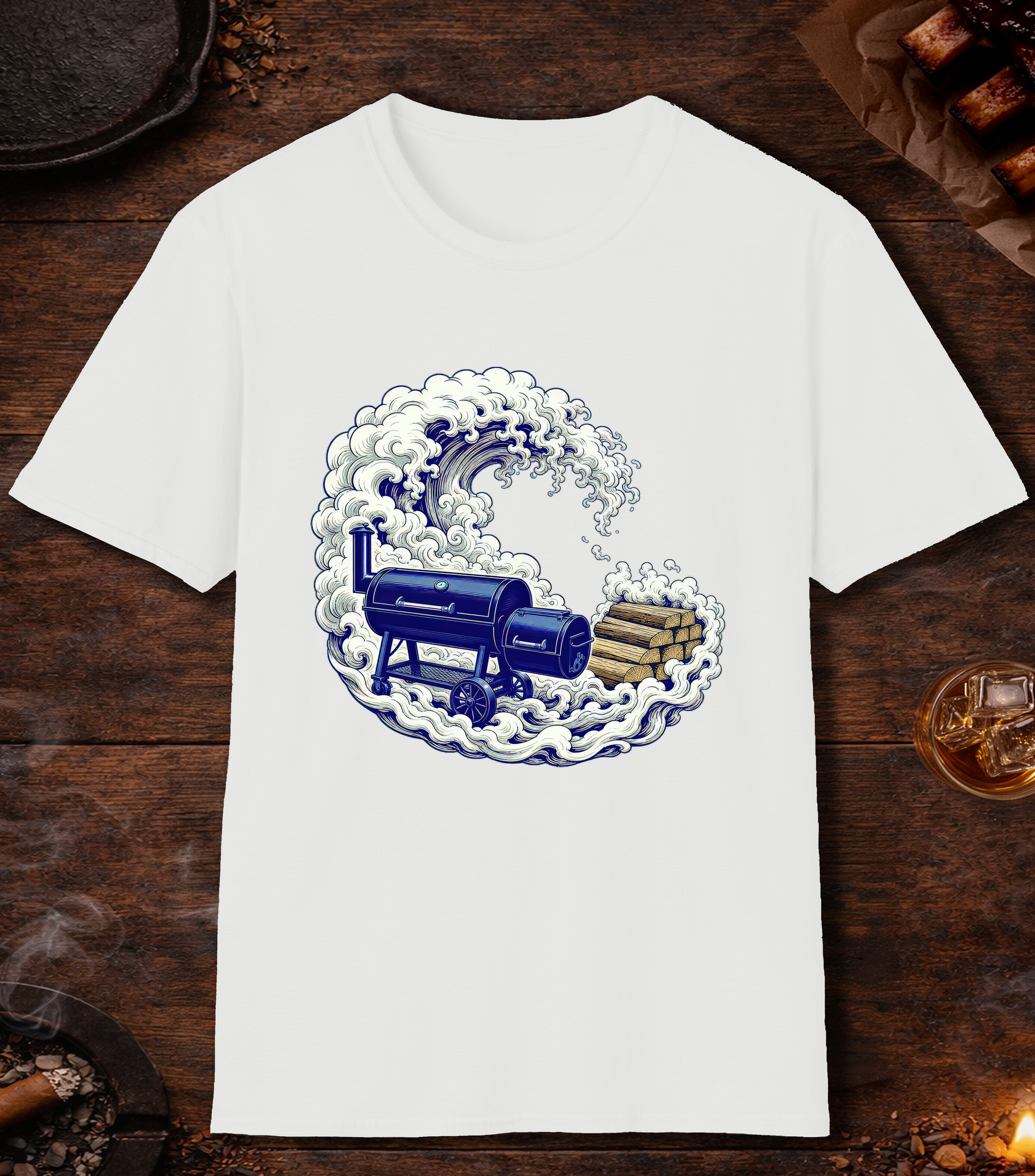 Smoke Wave T-Shirt - White