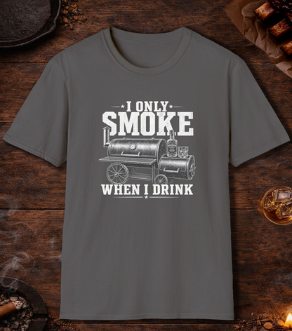 Smoke When I Drink T-Shirt - Charcoal
