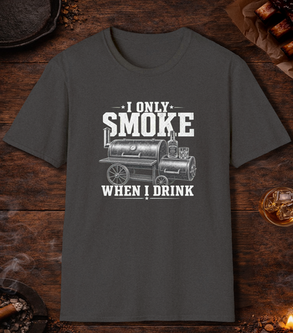 Smoke When I Drink T-Shirt - Dark Heather