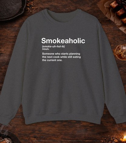 Smokeaholic Transparent Crewneck - Dark Heather