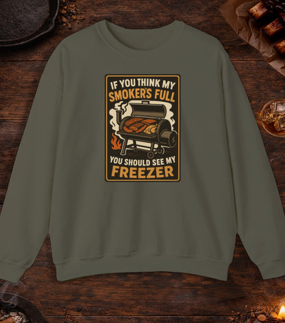 Smoker Full Freezer Crewneck - Military Green
