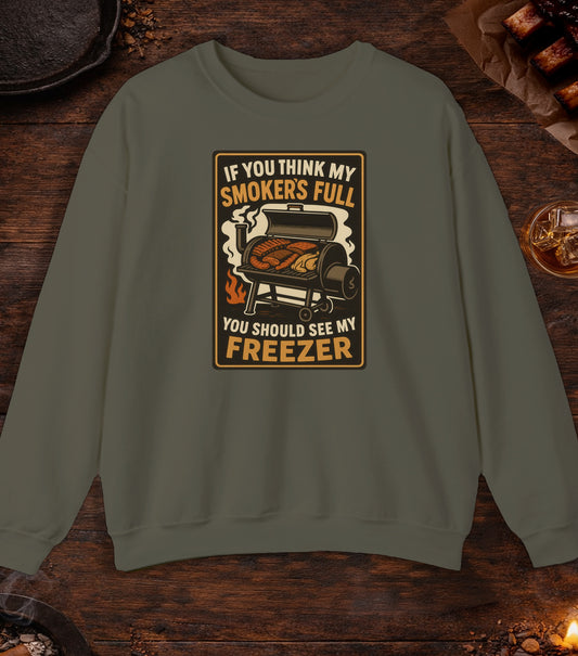 Smoker Full Freezer Crewneck - Military Green