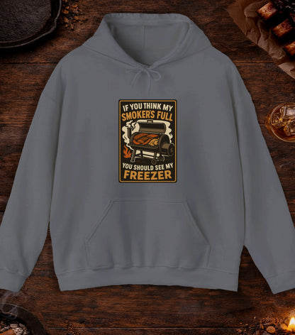 Smoker Full Freezer Hoodie - Charcoal