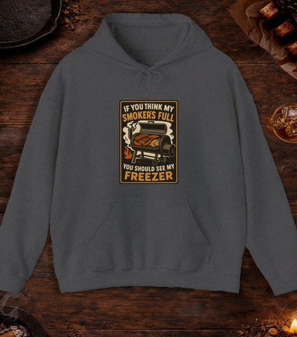 Smoker Full Freezer Hoodie - Dark Heather