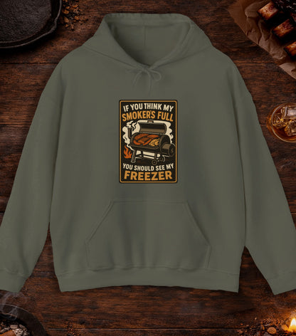 Smoker Full Freezer Hoodie - Military Green