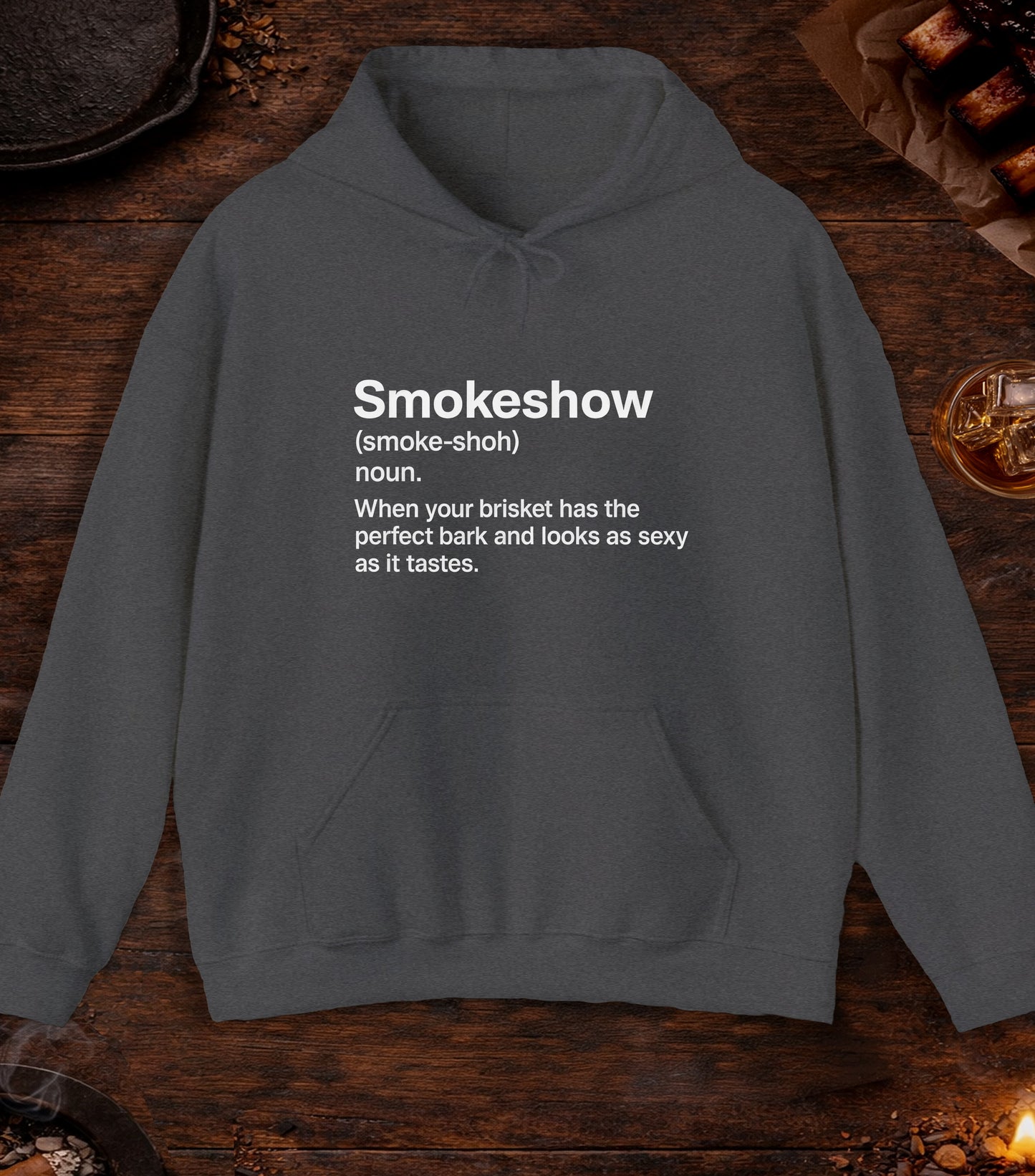 Smokeshow Hoodie - Dark Heather