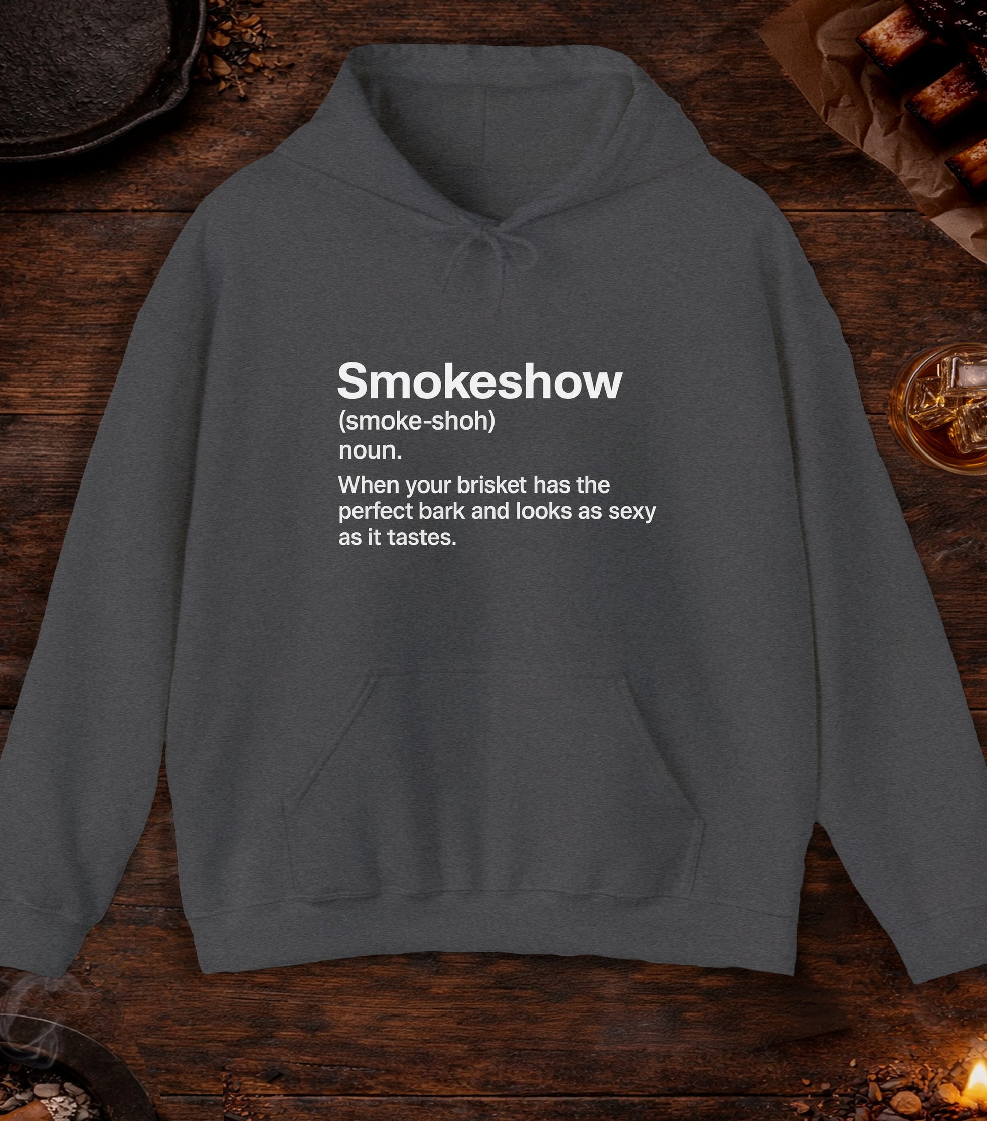 Smokeshow Hoodie - Dark Heather