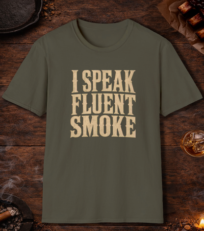 Speak Fluent Smoke T-Shirt - Military Green