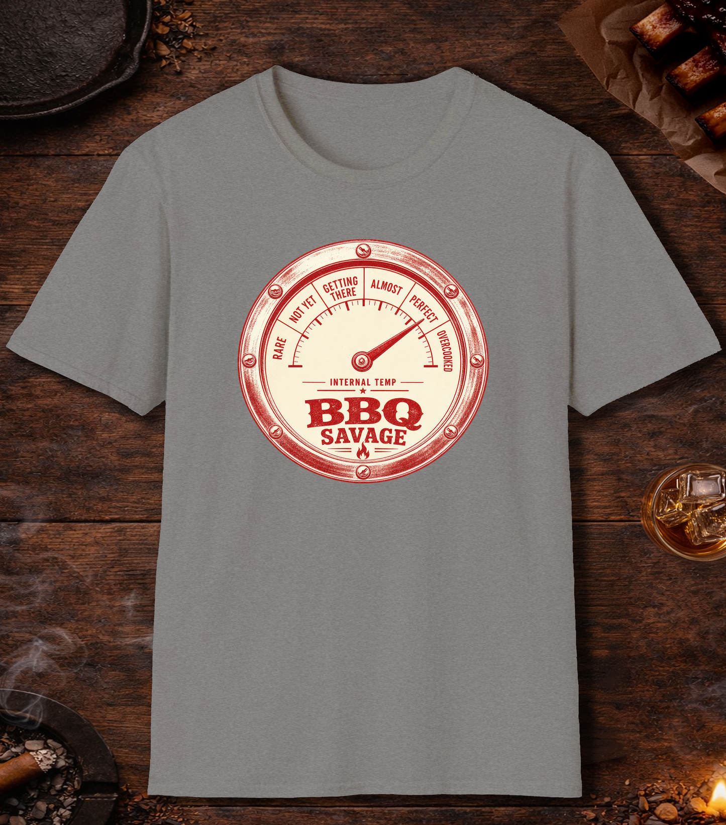 Temp Guage T-Shirt - Sport Grey