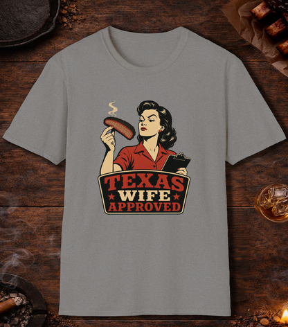 Texas Wife Approved T-Shirt - Sport Grey