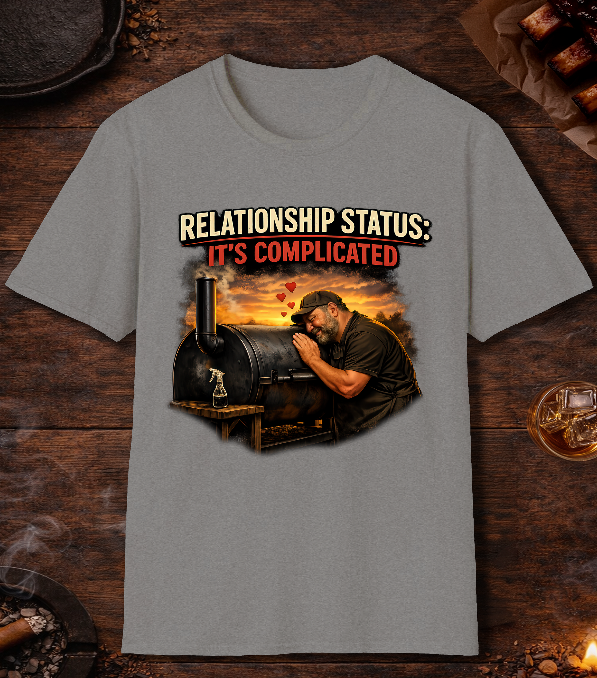 Relationship Status Complicated T-Shirt - Sport Grey