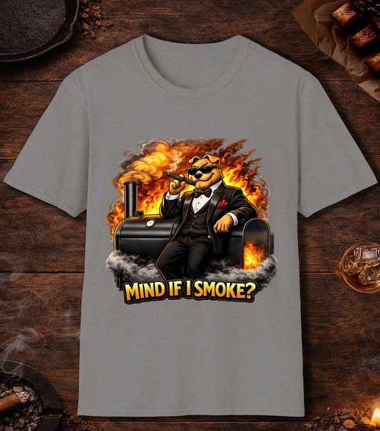 Mind If I Smoke T-Shirt - Sport Grey