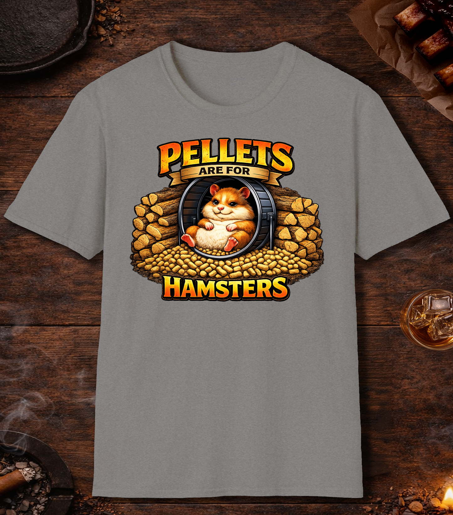 Pellets Are For Hamsters T-Shirt - Sport Grey
