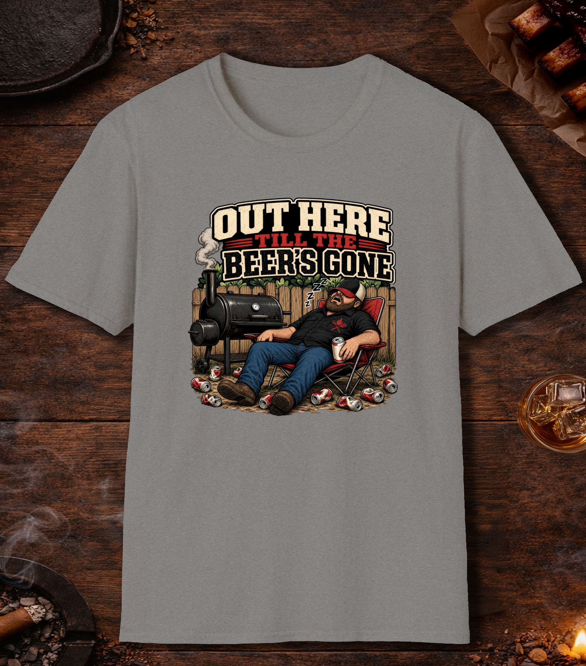Till the Beer's Gone T-Shirt - Sport Grey