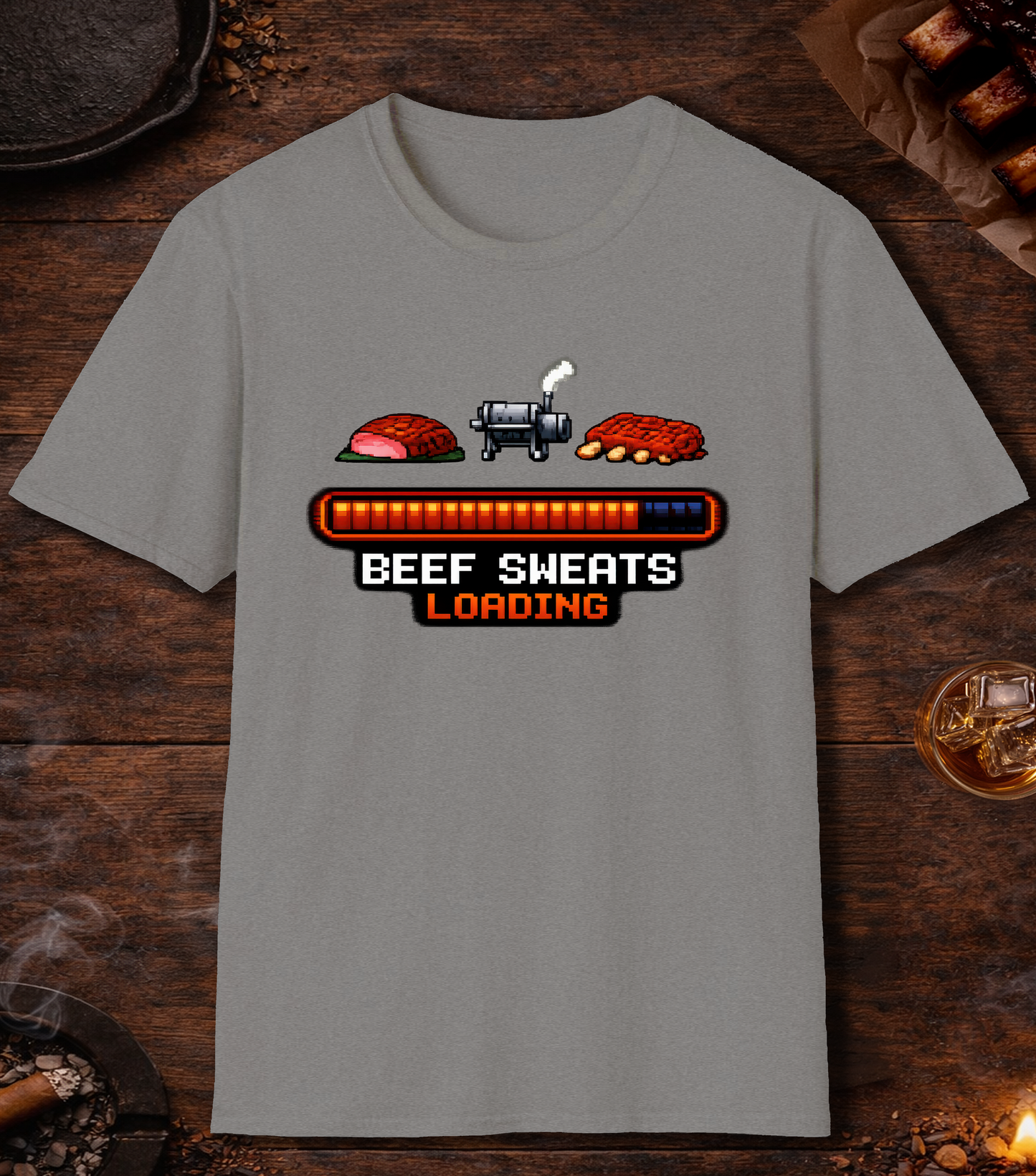 Beef Sweats Loading T-Shirt - Sport Grey