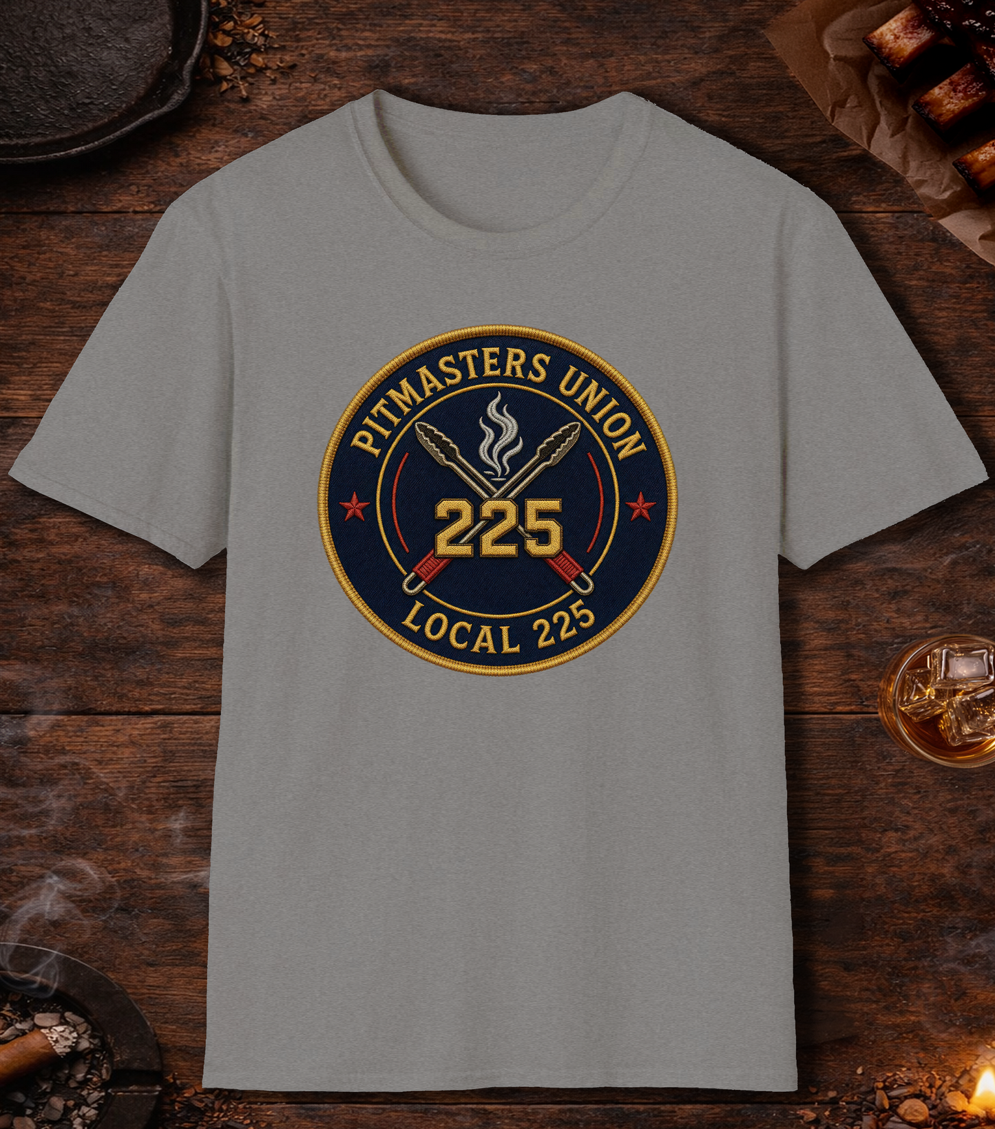 Pitmaster's Union T-Shirt - Sport Grey