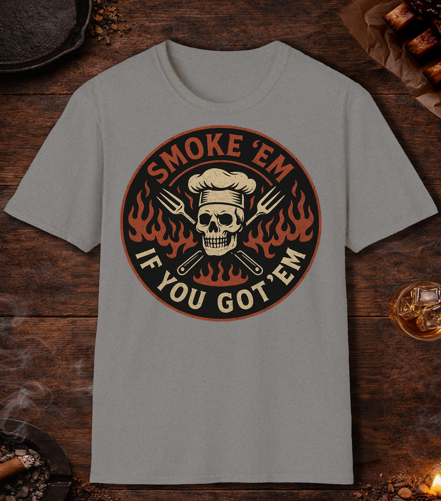 Smoke Em If You've Got Em T-Shirt - Sport Grey