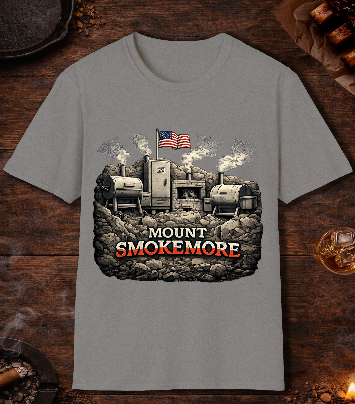 Mount Smokemore T-Shirt - Sport Grey