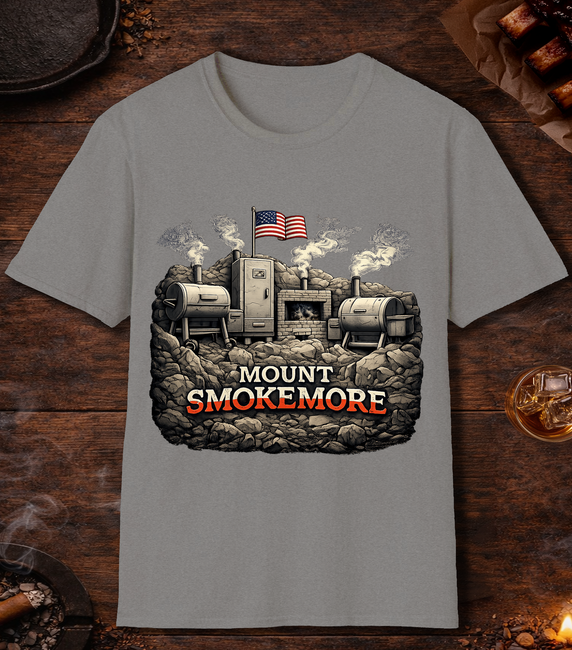 Mount Smokemore T-Shirt - Sport Grey