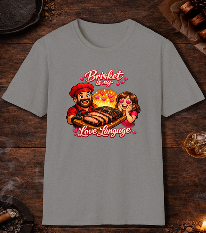Brisket Is My Love Language T-Shirt - Sport Grey