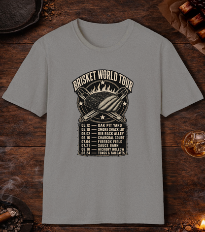 Brisket World Tour T-Shirt - Sport Grey