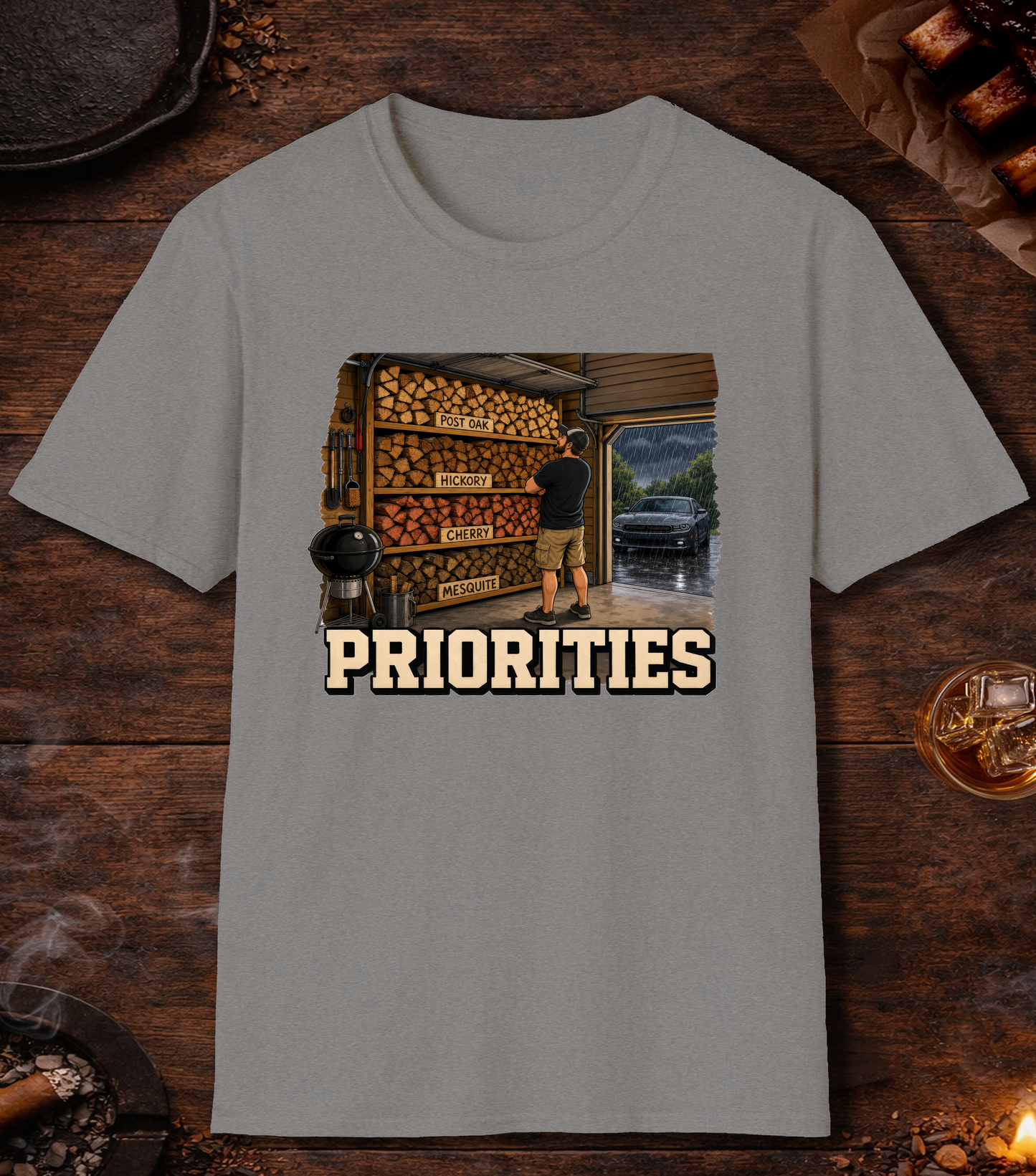 Priorities T-Shirt - Sport Grey