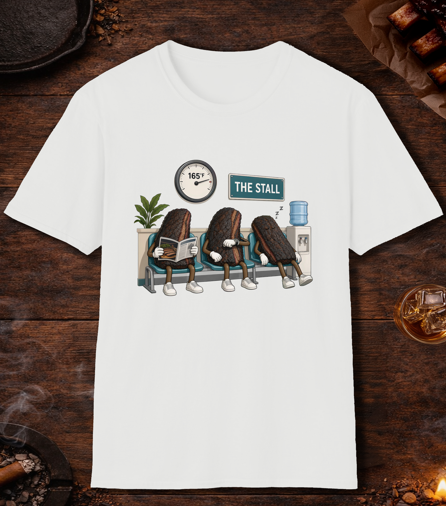 Stall Waiting Room T-Shirt - White