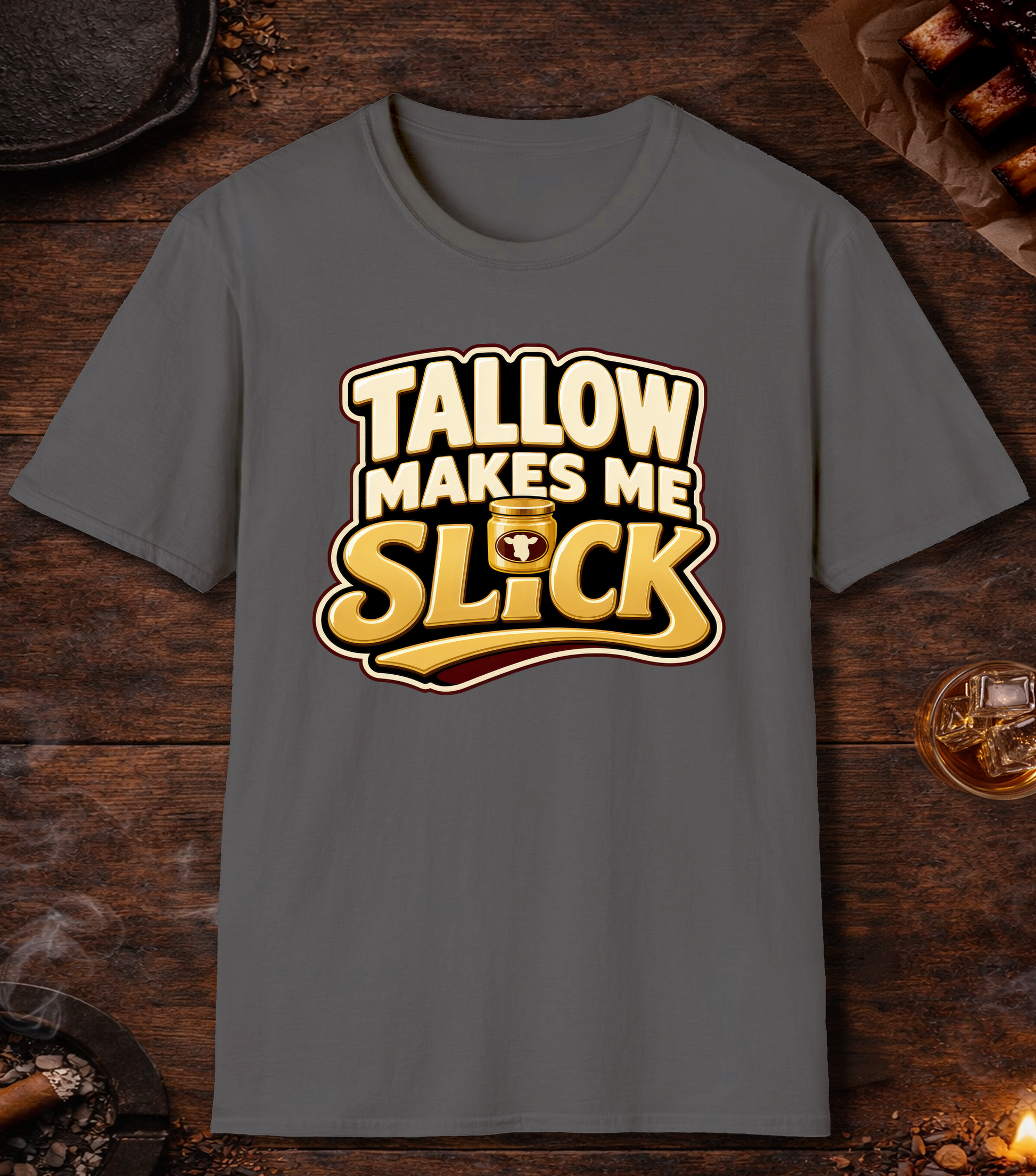 Tallow Slick T-Shirt - Charcoal