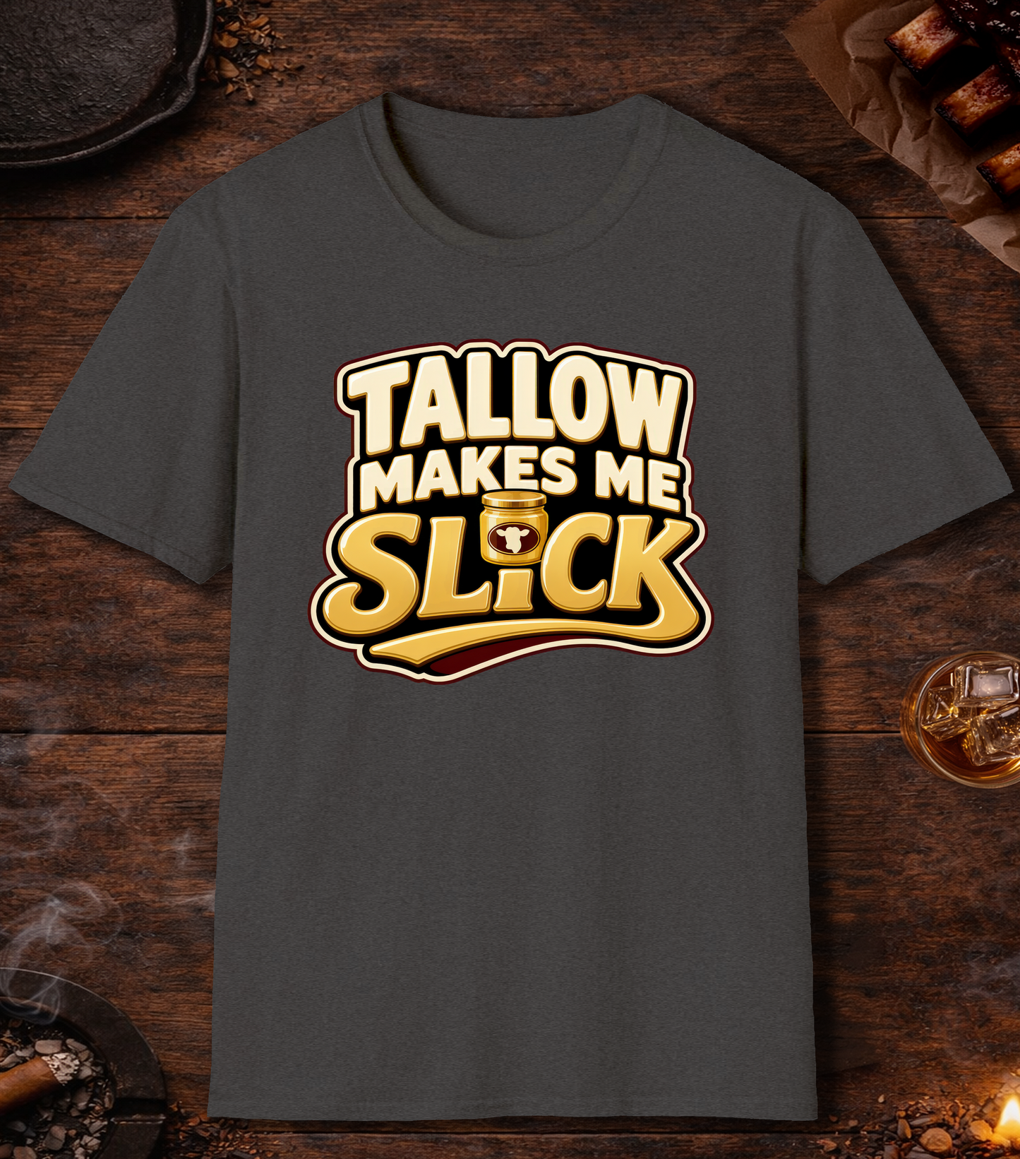 Tallow Slick T-Shirt - Dark Heather